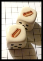 Dice : Dice - My Designs - Hot Dog Pair - Jul 2012